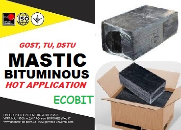 Bituminous mastics of hot application for roofing, road, insulating, special